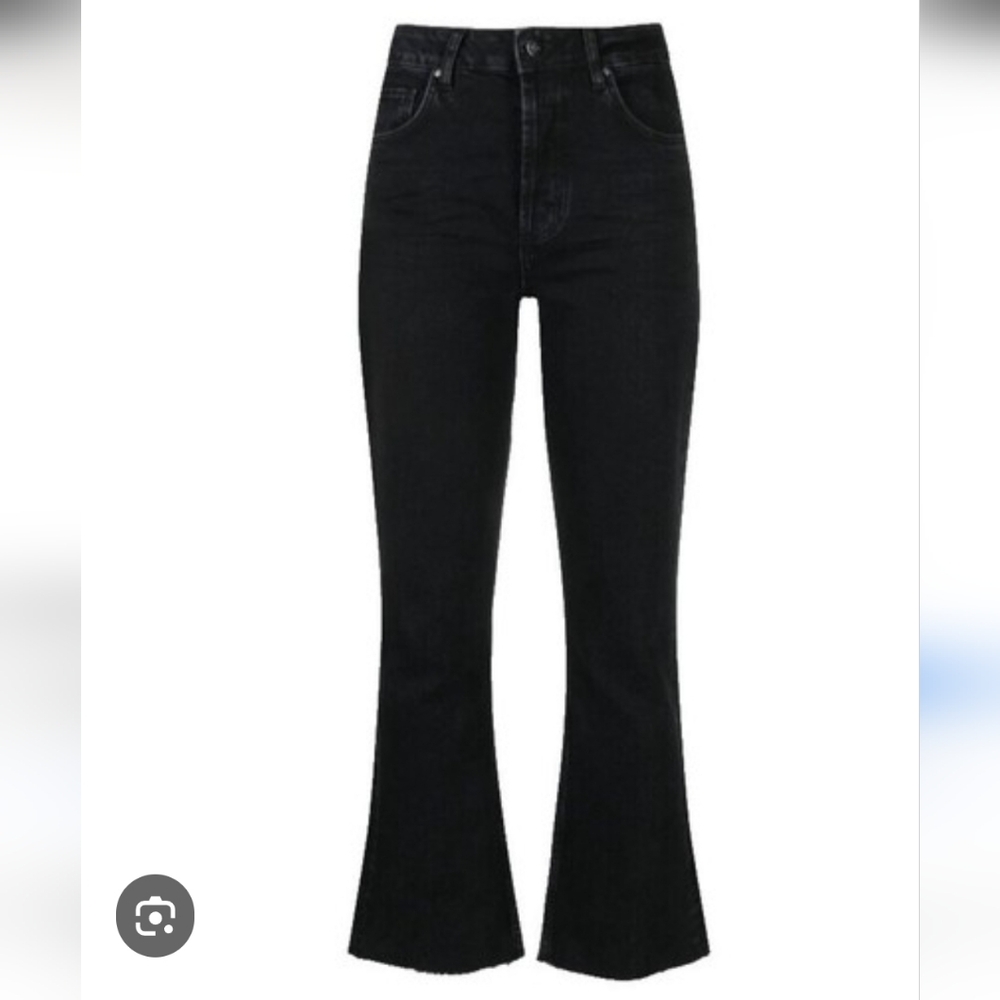 Westbound Womens Black Classic Flare Mid-rise Stretch Denim Jeans sz 10
